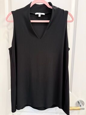 Sympli Black Sleeveless V-Neck Tank